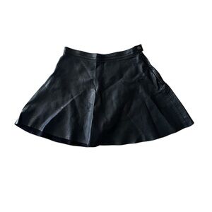 American apparel leather skirt